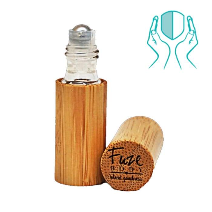 Protect: Sanitizing Blend 100% Pure Essential Oils and Alcohol - Wood Roll-On